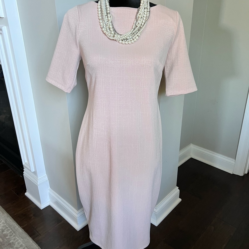 A pea in the pod maternity dress that is perfect for business or church attire